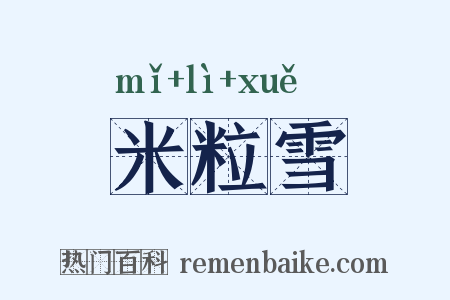 米粒雪是什么意思的图片